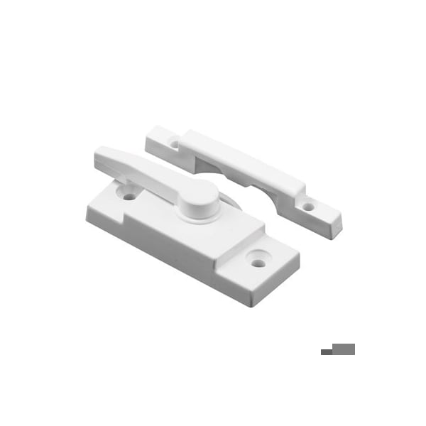 Prime-Line Sash Lock, 2-1/16in Hole Centers, Fits Single/Double Hung Vinyl Windows, Vinyl Construction, White F 2667 - main